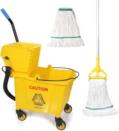 35Qt Commercial Mop Bucket with… — Photo 1