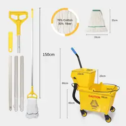 35Qt Commercial Mop Bucket with… — Photo 2