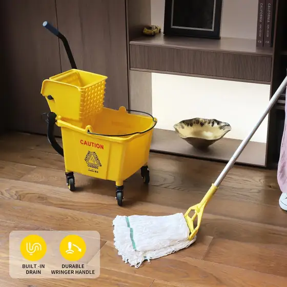 35Qt Commercial Mop Bucket with… — Photo 3