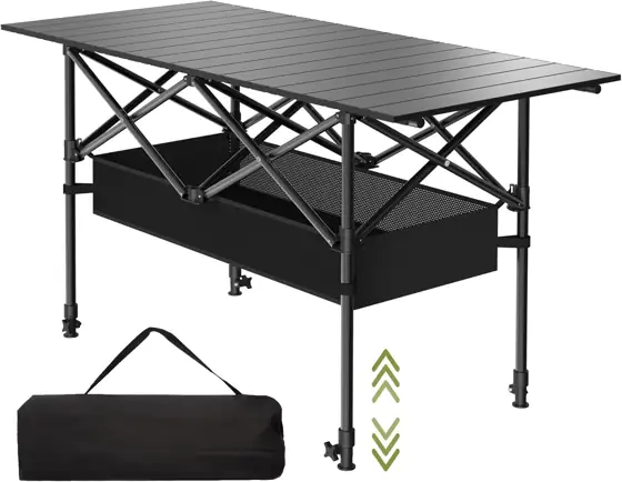 4FT Folding Camping Table, Portable… — Photo 1
