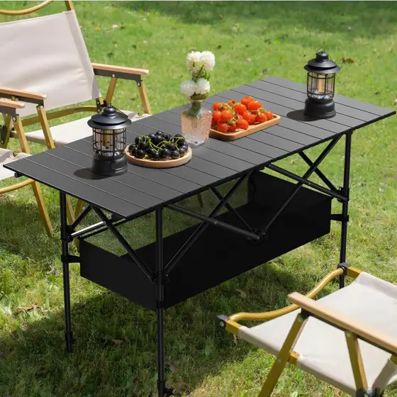 4FT Folding Camping Table, Portable… — Photo 2