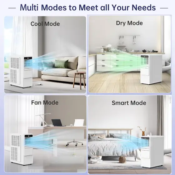 12000BTU Portable Air Conditioners with… — Photo 3