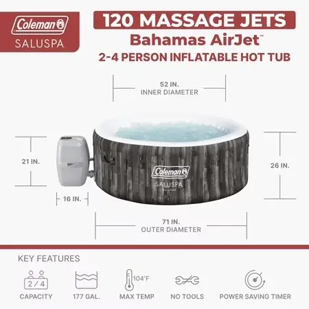 Coleman SaluSpa Bahamas AirJet 2-4… — Photo 2