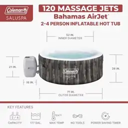 Coleman SaluSpa Bahamas AirJet 2-4… — Photo 2