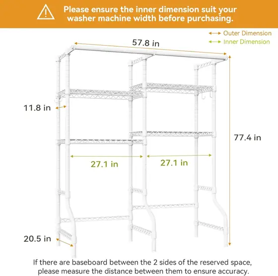 U14 Medium Over Washer/Dryer Shelves,… — Photo 3
