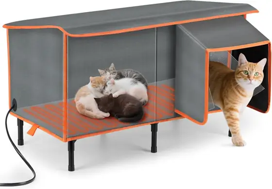 Heated Outdoor Cat House for… — Photo 1