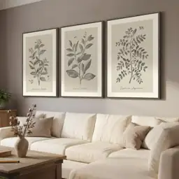 3 Piece Vintage Botanical Wall… — Photo 2