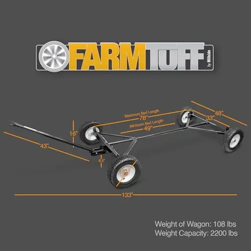 FARM-TUFF ATV Utility Wagon Chassis,… — Photo 2