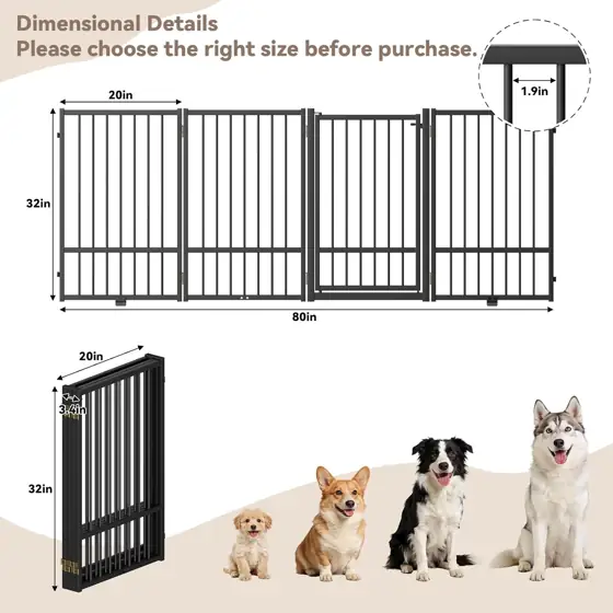 SNUOWU Full Metal Freestanding Dog… — Photo 3