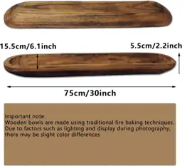Wooden Dough Bowl Decor, Hand-Carved… — Photo 2