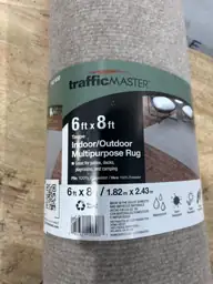 TrafficMaster Ribbed Taupe 6 ft.… — Photo 6