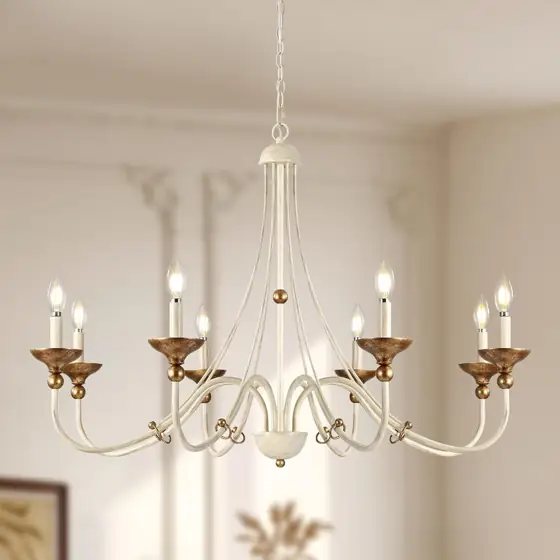 37.4" French Country 8-Light Chandelier… — Photo 1