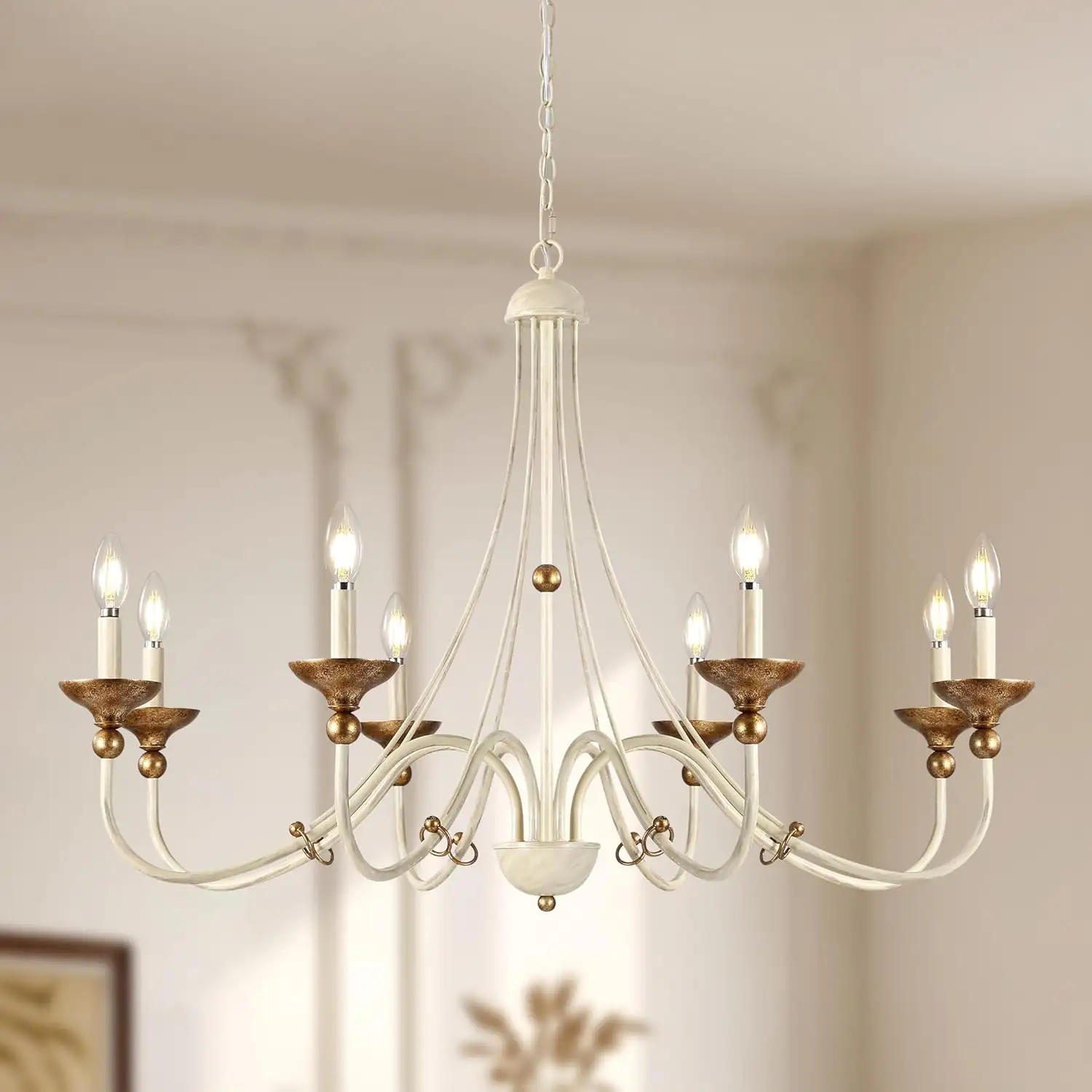 37.4" French Country 8-Light Chandelier… — Photo 1