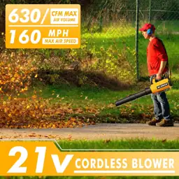 Leaf Blower Cordless with 2x4.0Ah… — Photo 3