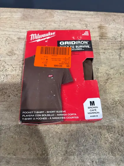 Men's Medium Brown GRIDIRON Cotton/Polyester… — Photo 5
