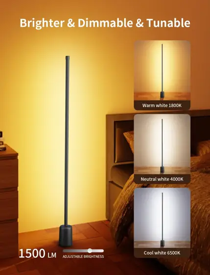 Ailofy Corner Floor Lamp, 1500lm… — Photo 3