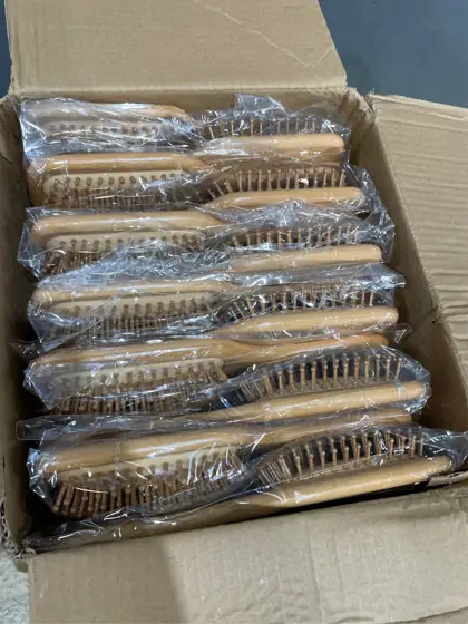 10 Pcs Bamboo Hair Brush… — Photo 5