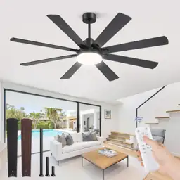 ZMISHIBO 65 Inch Black Ceiling… — Photo 1