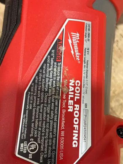 Milwaukee M18 FUEL Coil Roofing… — Photo 7