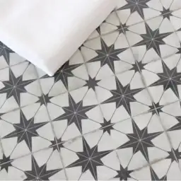 Patterned Black 9x9 in Vinyl… — Photo 4