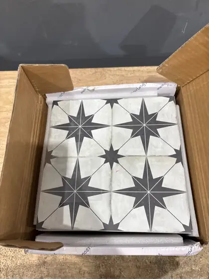 Patterned Black 9x9 in Vinyl… — Photo 5