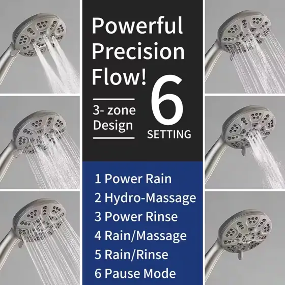 Single-Handle Rain Shower Faucet 1.8… — Photo 4