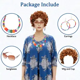 XEPST Red Curly Wig for… — Photo 2