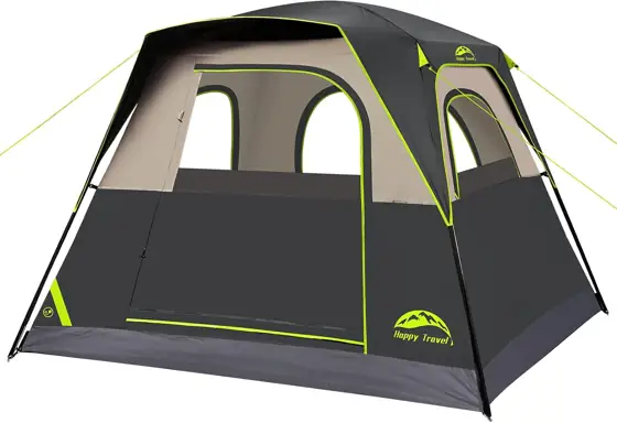 Happy Travel 4-Person Cabin Tent… — Photo 1