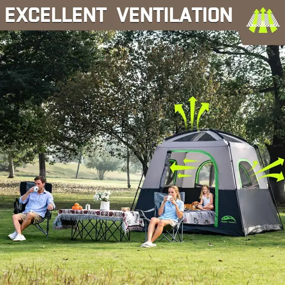 Happy Travel 4-Person Cabin Tent… — Photo 4