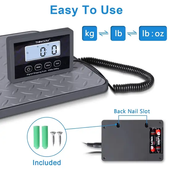 THINKSCALE Shipping Scale, 440 lb… — Photo 4