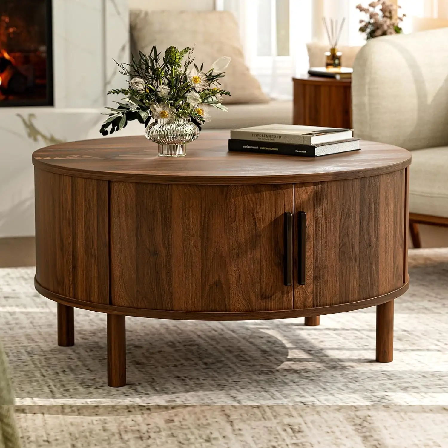 ZttRiee Round Coffee Table with… — Photo 1