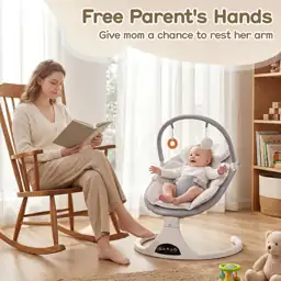 Electric Baby Swing with Remote… — Photo 2