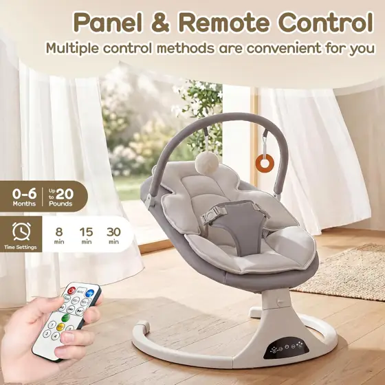 Electric Baby Swing with Remote… — Photo 3