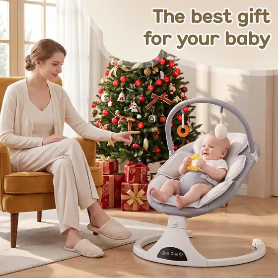 Electric Baby Swing with Remote… — Photo 4