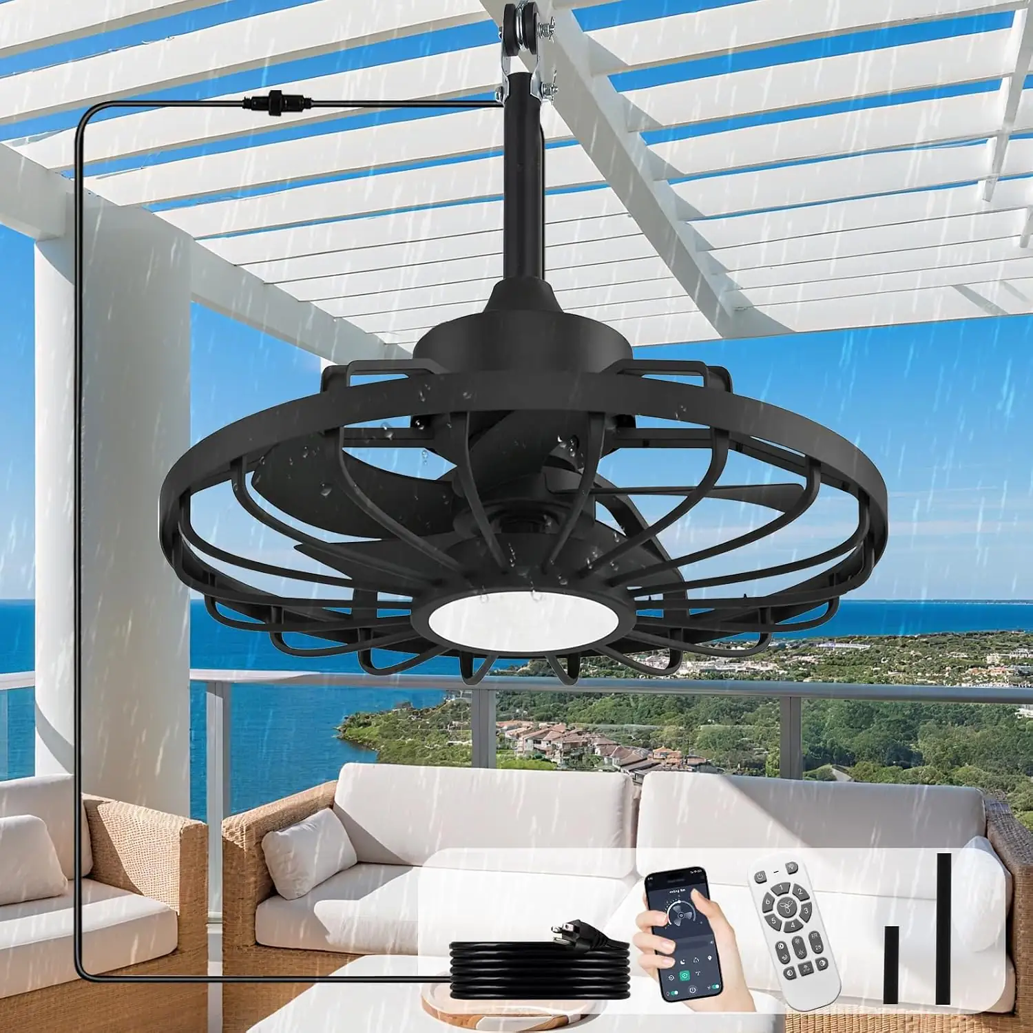 Depuley Gazebo Fans Outdoor Hanging… — Photo 1