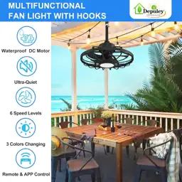 Depuley Gazebo Fans Outdoor Hanging… — Photo 2
