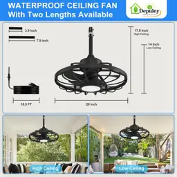 Depuley Gazebo Fans Outdoor Hanging… — Photo 3