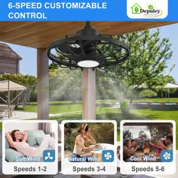 Depuley Gazebo Fans Outdoor Hanging… — Photo 4