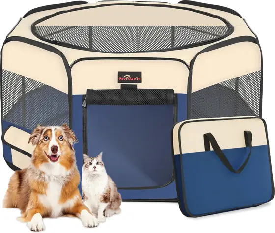 Aivituvin Foldable Dog Playpen with… — Photo 1