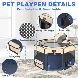Aivituvin Foldable Dog Playpen with… — Photo 2