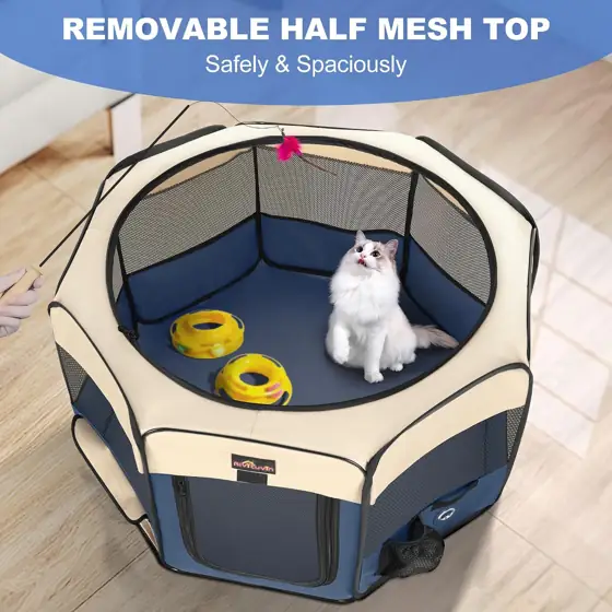 Aivituvin Foldable Dog Playpen with… — Photo 3
