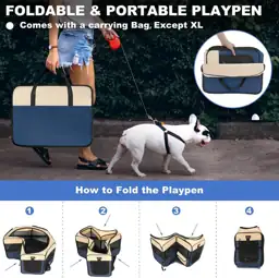 Aivituvin Foldable Dog Playpen with… — Photo 4