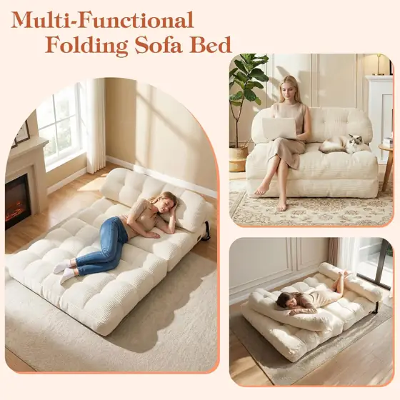 Folding Sofa Bed, Convertible Sleeper… — Photo 3