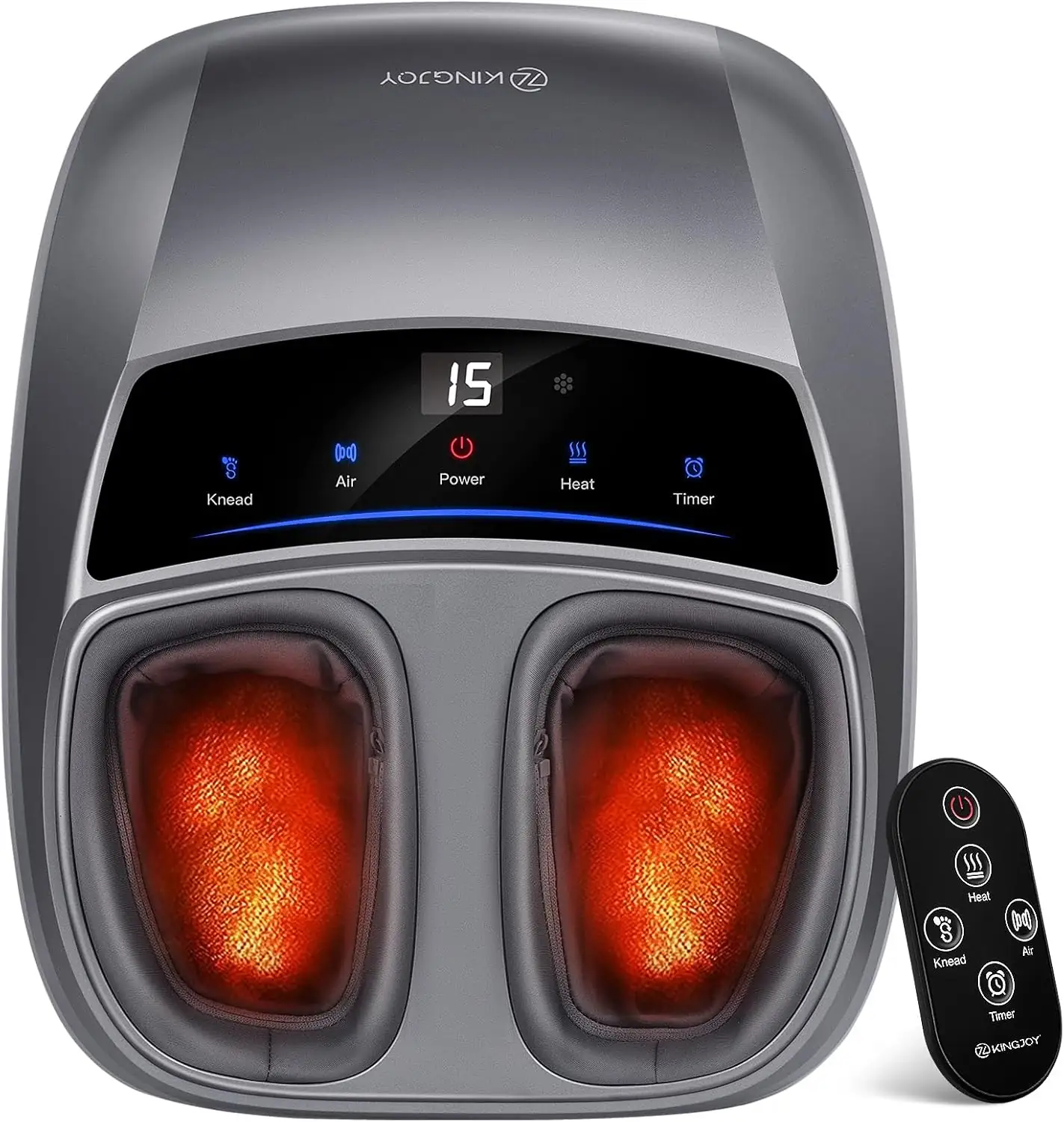 KINGJOY Foot Massager with Heat… — Photo 1