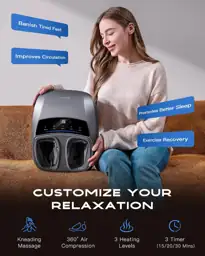 KINGJOY Foot Massager with Heat… — Photo 2