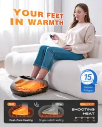 KINGJOY Foot Massager with Heat… — Photo 3