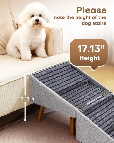 17.13" H Split Ottoman Dog… — Photo 2