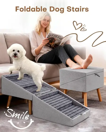 17.13" H Split Ottoman Dog… — Photo 3