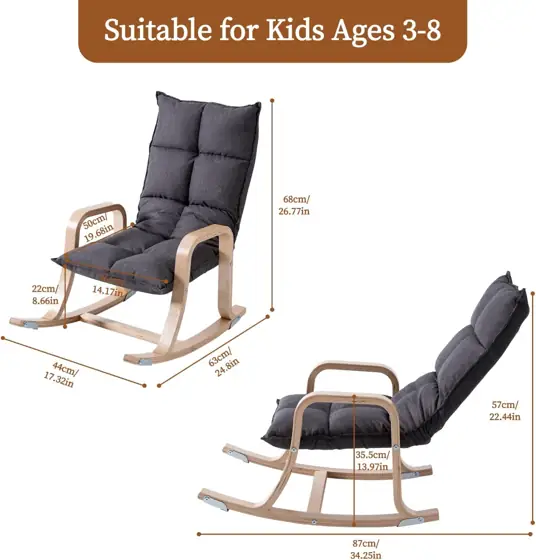 Swegrow Kids' Recliners: Rocker &… — Photo 2