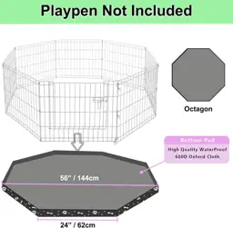 Dog Playpen Bottom Pad for… — Photo 2